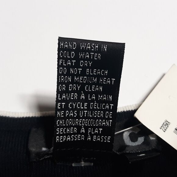 J.A.C. Black/White Striped Tank Womens Large L Ribbed Knit Top Shirt Summer - Picture 7 of 10